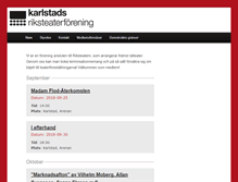 Tablet Screenshot of karlstad.riksteatern.se