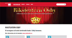 Desktop Screenshot of osby.riksteatern.se