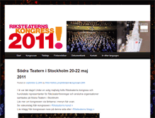 Tablet Screenshot of kongressen2011.riksteatern.se