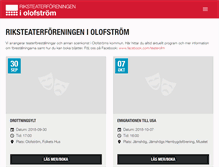 Tablet Screenshot of olofstrom.riksteatern.se
